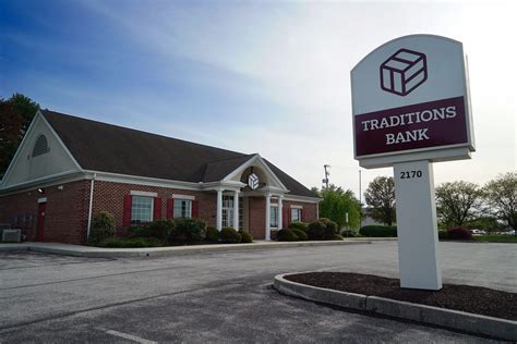 Traditions bank york pa - Traditions Bank York, PA Deposit Rates. Today's 12-month CD rates can be found at 2.17%, 6-month CD rates at 3.50% and 3-month CD rates at 4.03%. Current savings rates are at 5.05% and money market rates are at 1.00%. Mortgage rates today on 30-year fixed loans are around 6.76%. Credit Card rates are at 7.90%.
